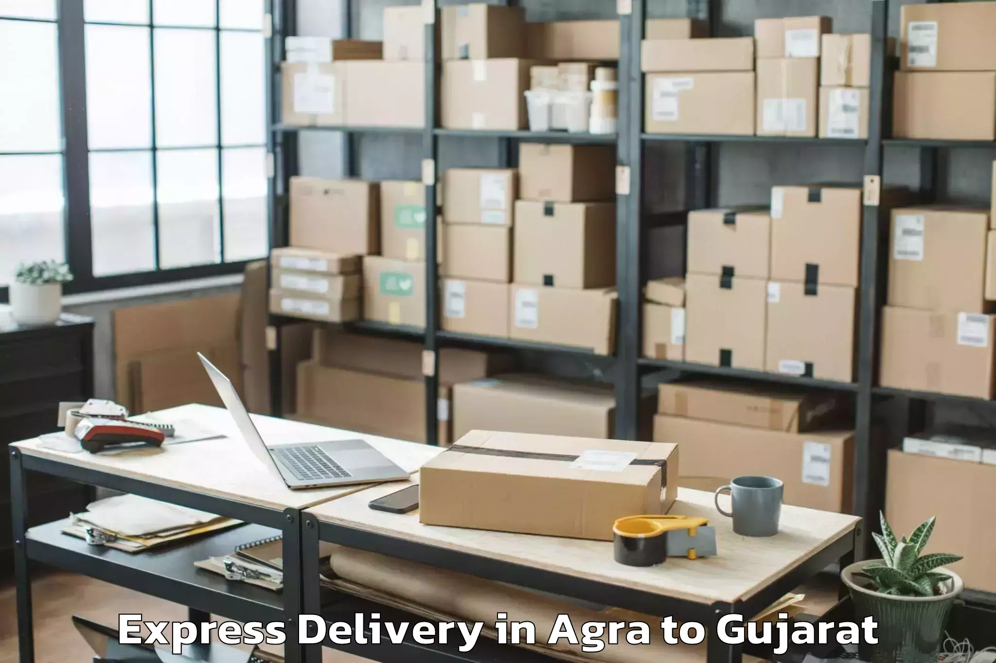 Professional Agra to Malpur Express Delivery